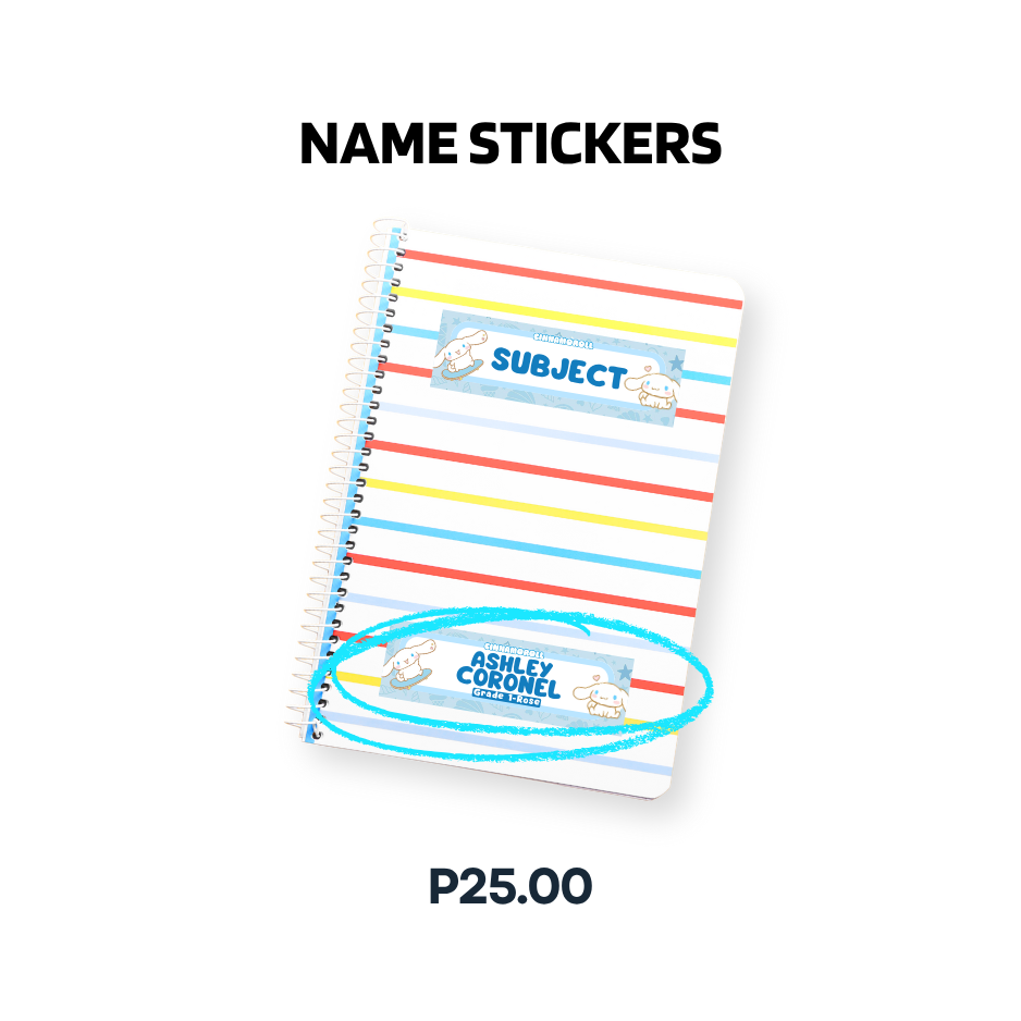 NAME STICKERS